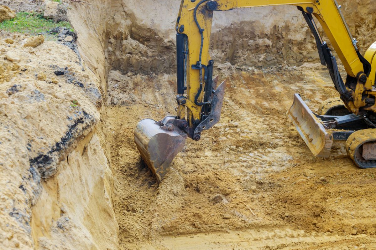 For excavation